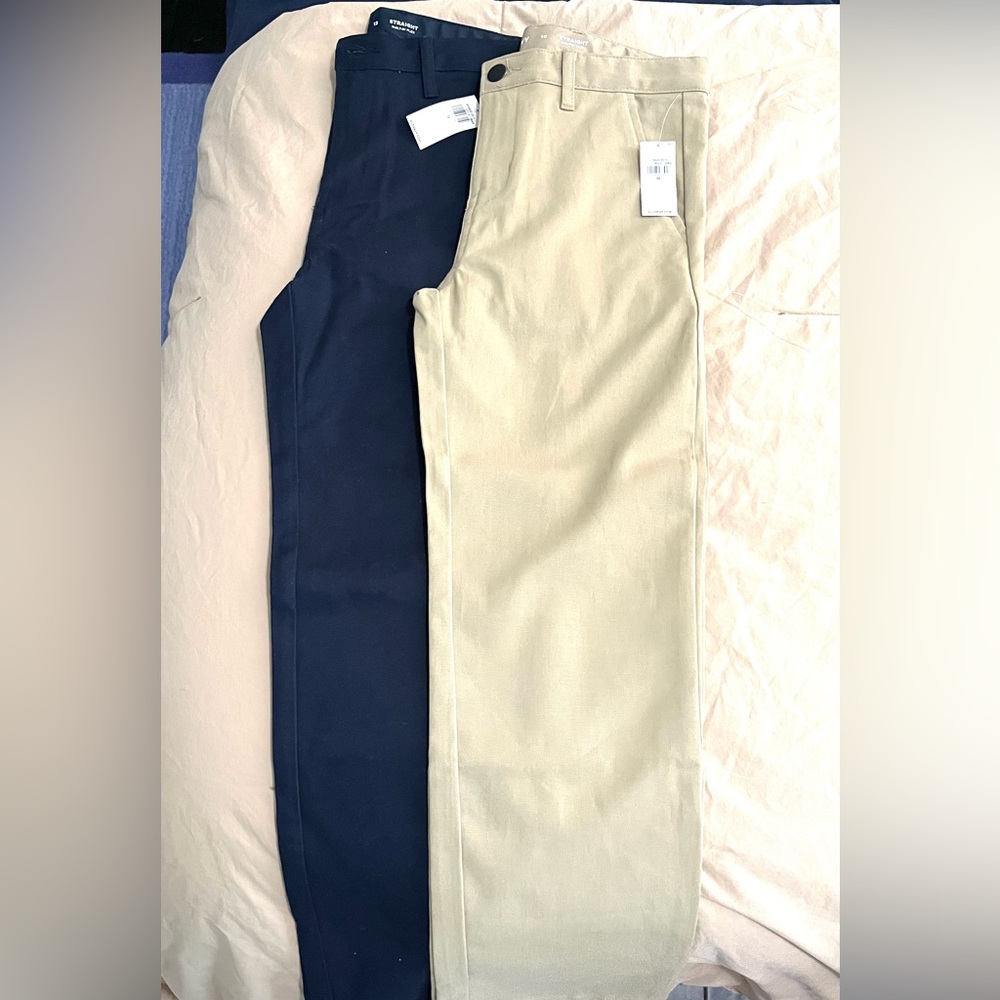 Boys Size 10 - Old Navy - Bundle (2 pair) Khaki and Navy Pants